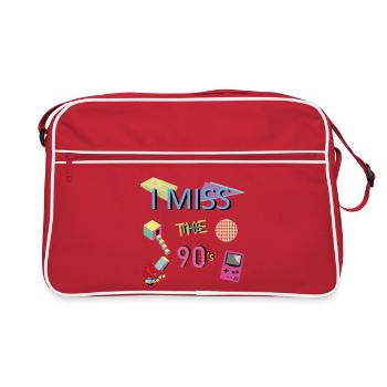 Nostalgic 90s theme - Retro Bag - red/white - Front