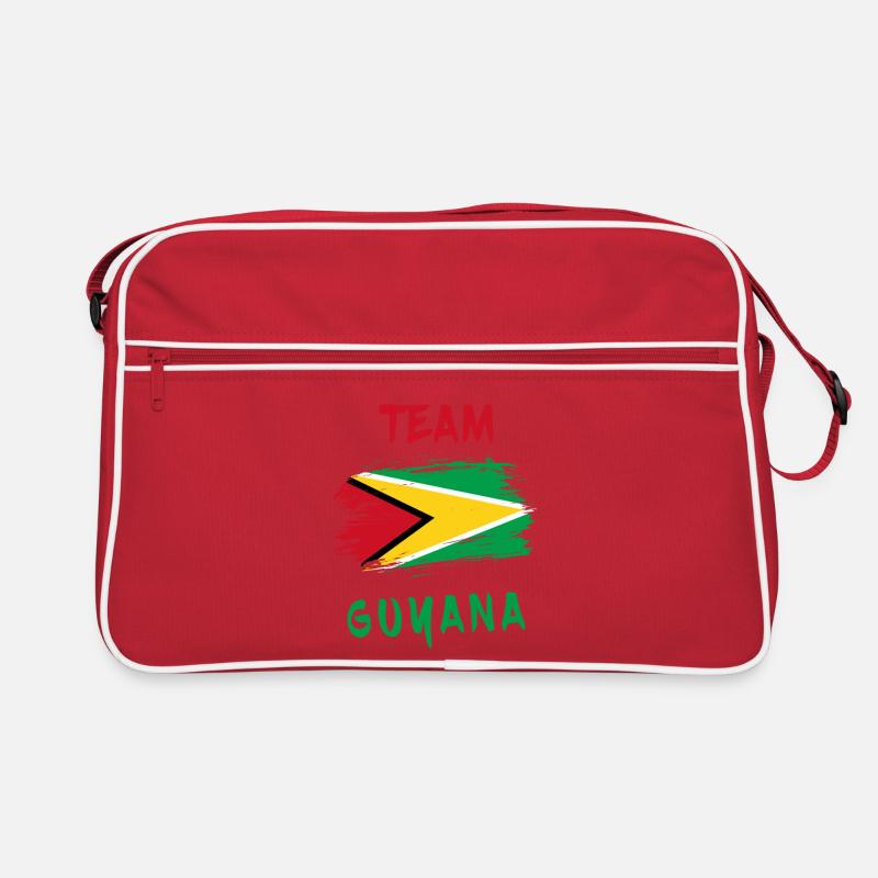 Team Guyana Flaggen Design Retro Tasche