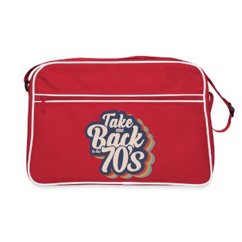 Ramenez-moi dans les années 70 - Sac Retro - rouge/blanc - Devant