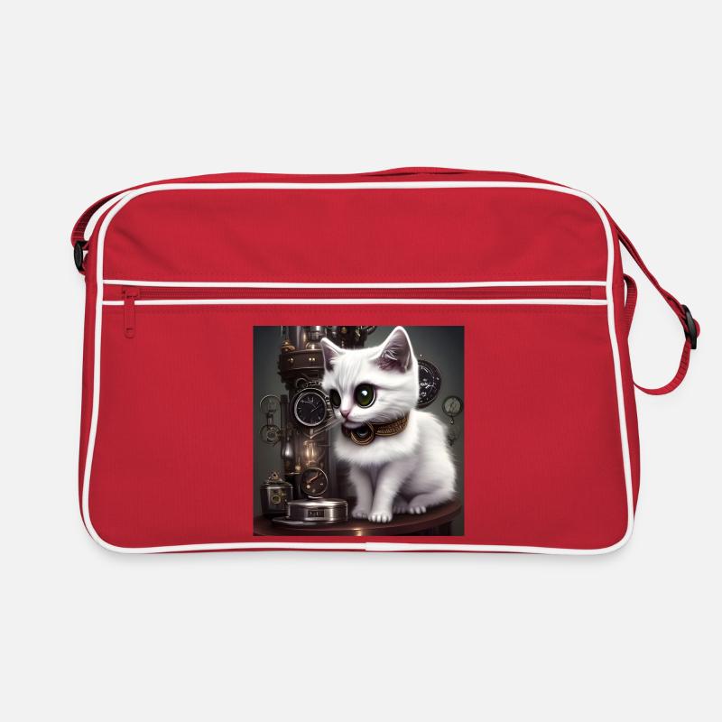 Little steampunk cat Retro Bag
