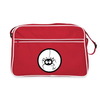Araignée mignonne - Sac Retro - rouge/blanc - Devant