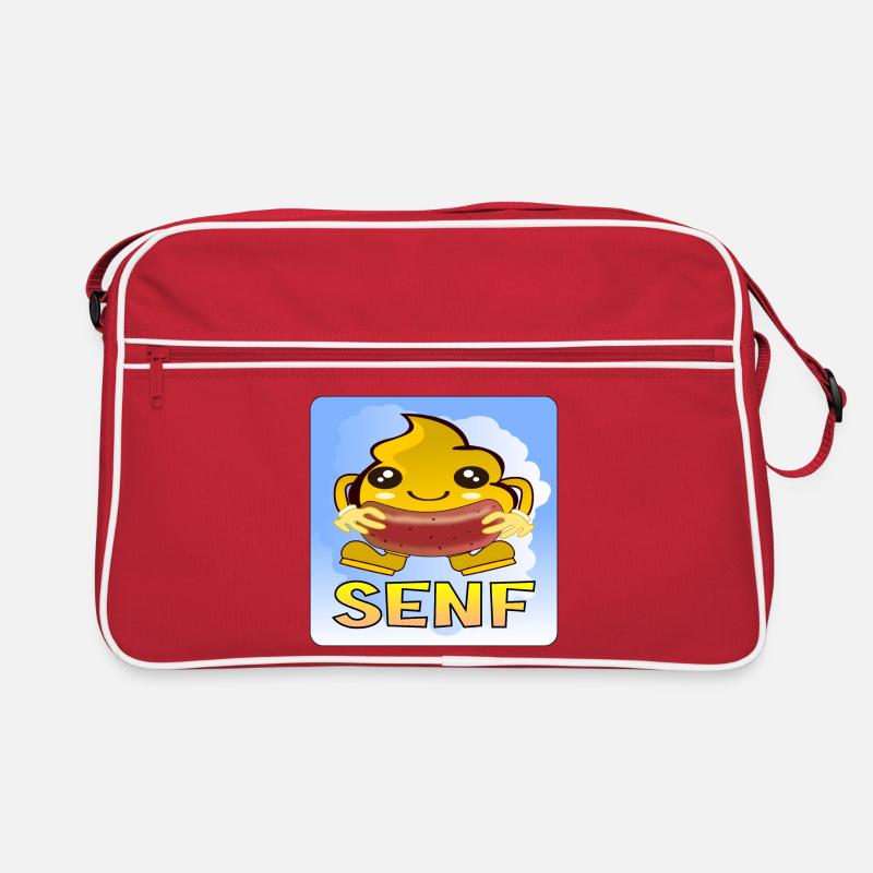 KAWAII SENF - WURST - FLEISCH GRILLEN Retro Tasche