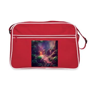 Wonderful fairy in a fantasy world. - Retro Bag - red/white - Front
