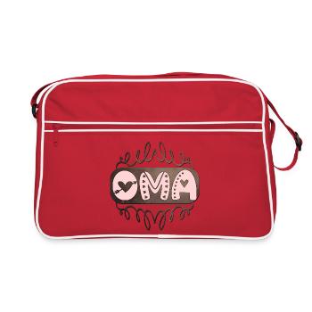 Gift ideas for grandma - OMA - Retro Bag - red/white - Front