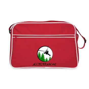 Baumklettern - Retro Tasche - Rot/Weiß - Vorne