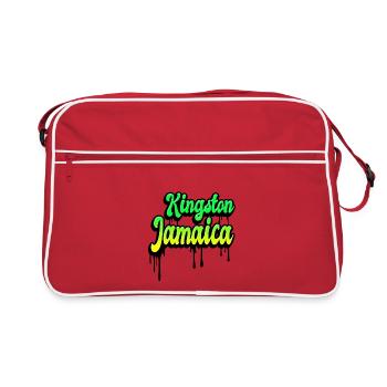 Kingston Jamaica Design - Sac Retro - rouge/blanc - Devant