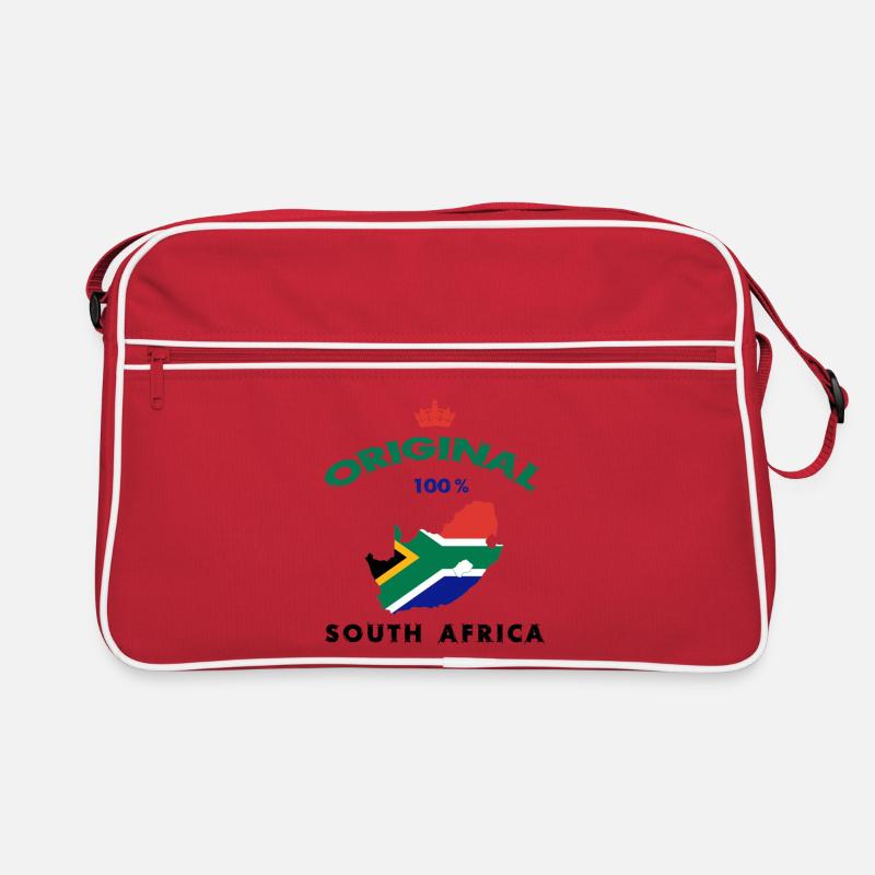 Design original 100 % drapeau de l'Afrique du Sud Sac Retro