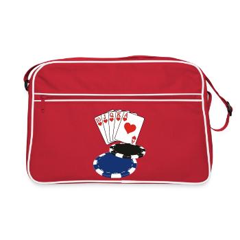 Poker - Sac Retro - rouge/blanc - Devant