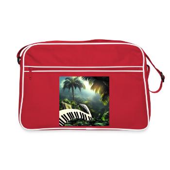 Piano in the jungle - Retro Bag - red/white - Front