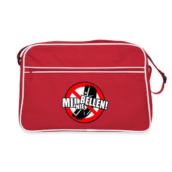 Rufen Sie mich nicht an. Also nicht anrufen! * - Retro Tasche - Rot/Weiß - Vorne