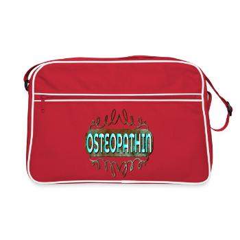 OSTEOPATHIE THERAPEUTIN - BERUF OSTEOPATHIN - Retro Tasche - Rot/Weiß - Vorne