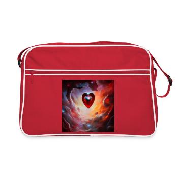 Le cœur de l’univers - Sac Retro - rouge/blanc - Devant