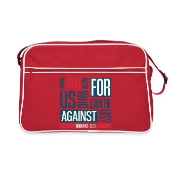 God for us - Retro Bag - red/white - Front
