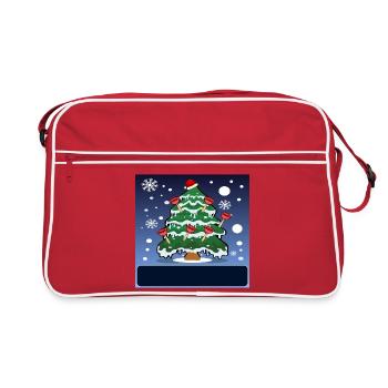 INSTALLATIONS SANITAIRES PLOMBIER DE NOËL PÖMPEL - Sac Retro - rouge/blanc - Devant