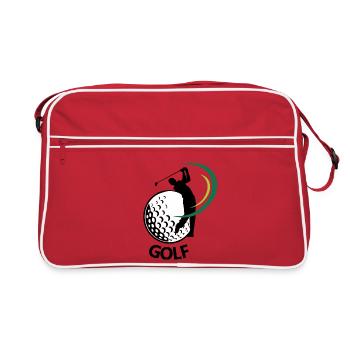 Golf - Retro Bag - red/white - Front