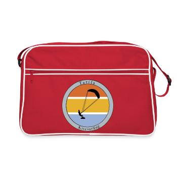 Kitesurfing Taria Logo - Retro Tasche - Rot/Weiß - Vorne