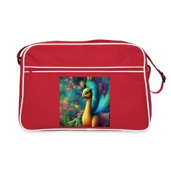 Regardez mon merveilleux animal fantastique - Sac Retro - rouge/blanc - Devant