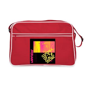 Graffiti urbain design au néon - Sac Retro - rouge/blanc - Devant