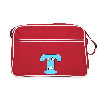 T - Retro Bag - red/white - Front