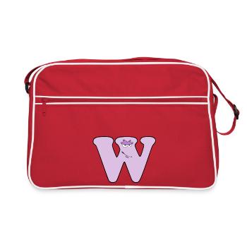 W - Sac Retro - rouge/blanc - Devant