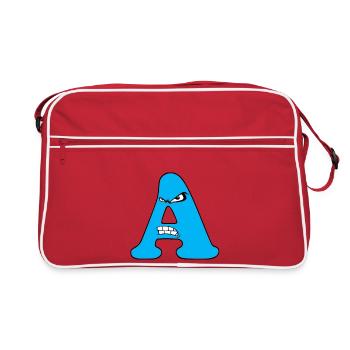 A - Retro Bag - red/white - Front