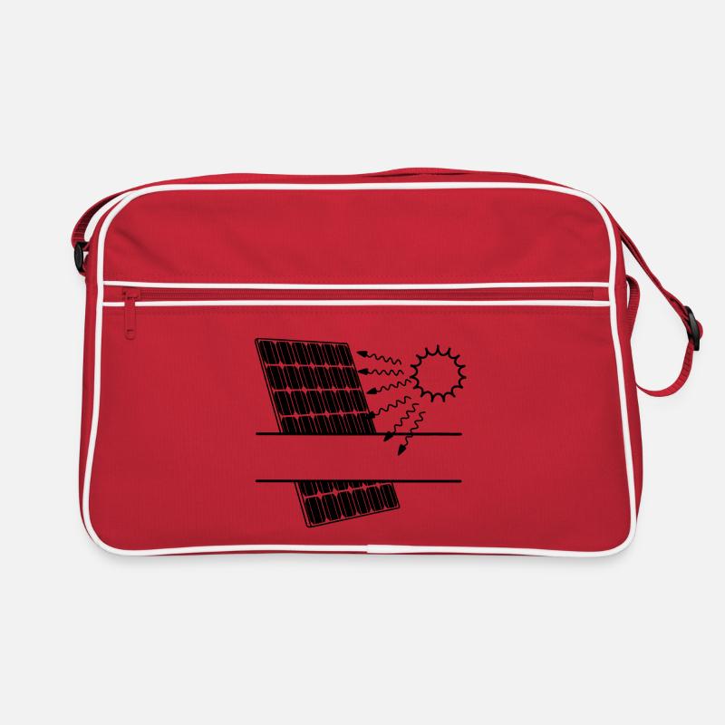 Solar panel with Solar radiation and sun Retro Bag