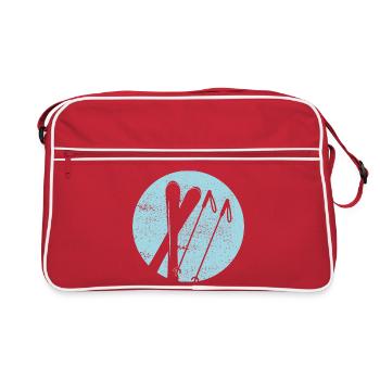 Ski - Vacances au ski et ski rétro - Sac Retro - rouge/blanc - Devant