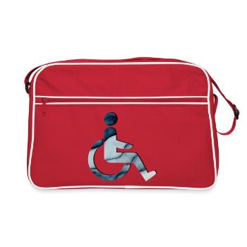 WHEELCHAIR WHEELCHAIR USER - Retro Bag - red/white - Front