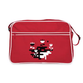 Le Blob Garden L Noir & Blanc - Sac Retro - rouge/blanc - Devant