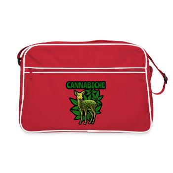 Cannabiche 02 - Sac Retro - rouge/blanc - Devant