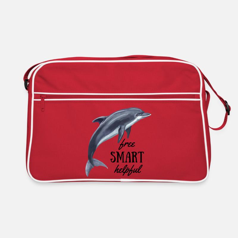 Delfin - free, smart, helpful Retro Tasche