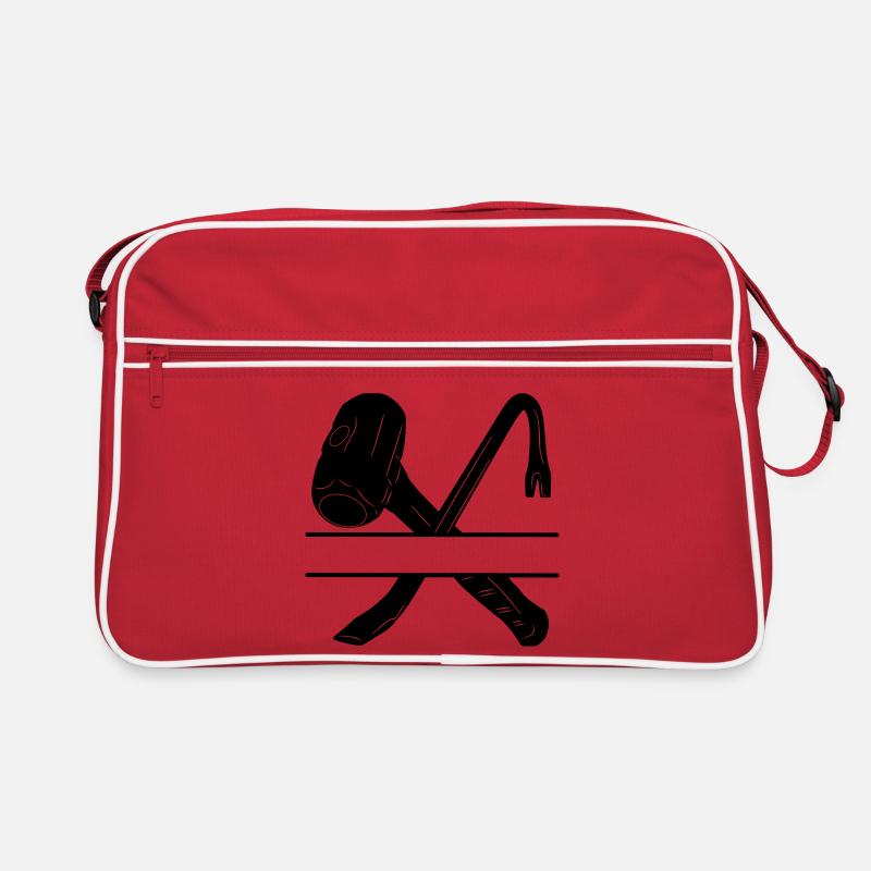 Marteau croisé et monogramme Sac Retro