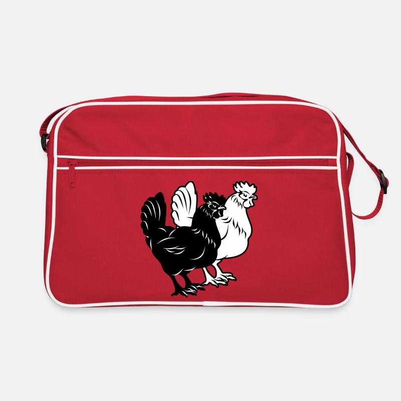 Deux poulets Sac Retro