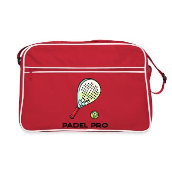Setback Statement Racket Ball Statement Padel - Retro Bag - red/white - Front