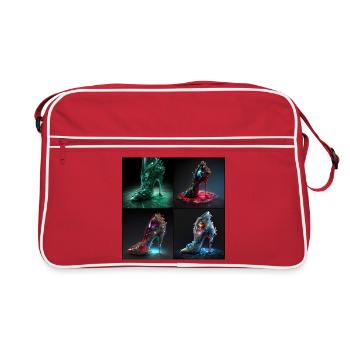 Extreme stiletto heels - Retro Bag - red/white - Front