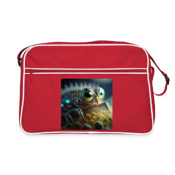 Photo macro créature 02 - Sac Retro - rouge/blanc - Devant