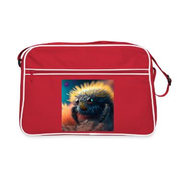 Photo macro créature 05 - Sac Retro - rouge/blanc - Devant