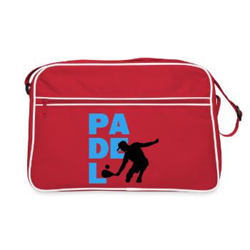 Padel Game Spiler Statement Balls Racket Padel - Retro Bag - red/white - Front