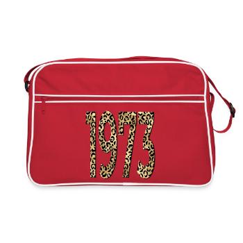 Anniversaire 1973 Imprimé léopard - Sac Retro - rouge/blanc - Devant