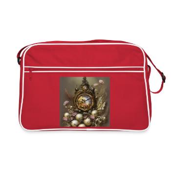 The Steampunk aesthetic - Retro Bag - red/white - Front