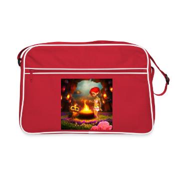 Les aventures étonnantes de la Fée et du Hibou de - Sac Retro - rouge/blanc - Devant