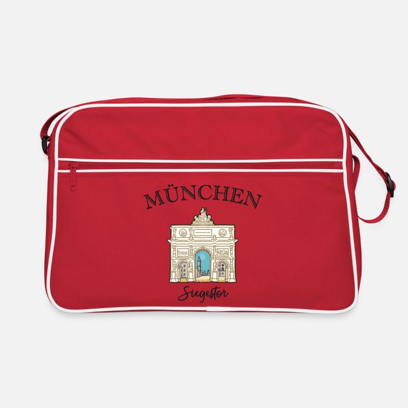 Siegestor München, Friedensmahnmal Retro Tasche