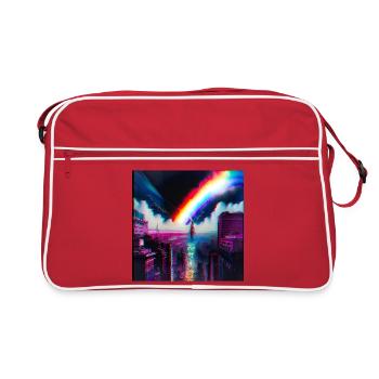 Rainbow City Art Futuriste - Sac Retro - rouge/blanc - Devant