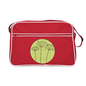 Dried Flower Minimal - Retro Bag - red/white - Front