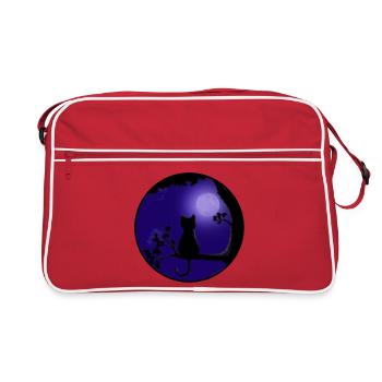 Cat Moon - Sac Retro - rouge/blanc - Devant