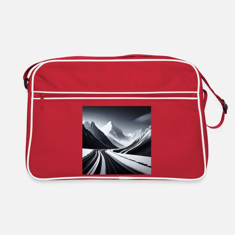 Winterlandschaft Retro Tasche