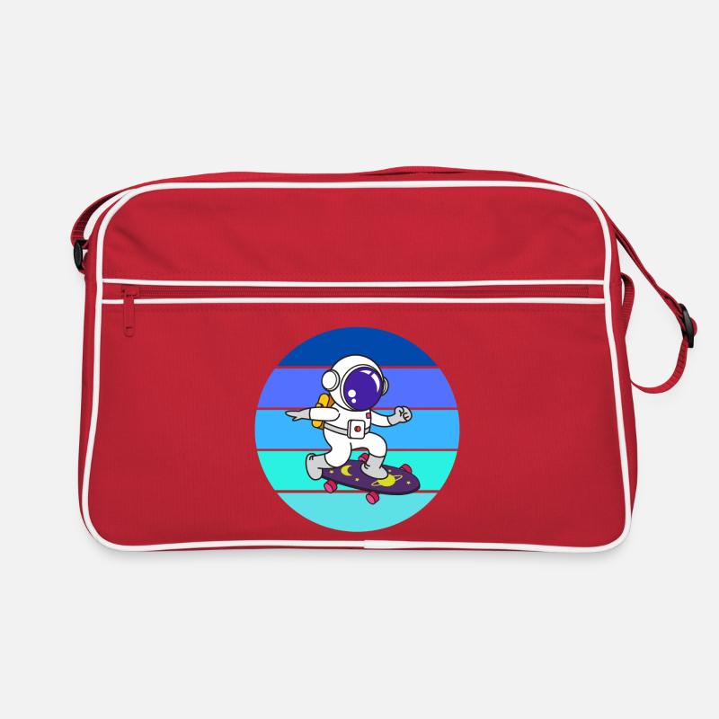 Spaceman, astronaut, rocket Retro Bag