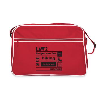 LOI 2 l Bergen aan Zee l Enschede l black - Sac Retro - rouge/blanc - Devant