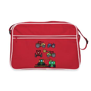 Agricultural Machinery Vehicle Commercial Vehicle Tractor - Retro Bag - red/white - Front