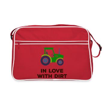 Agricultural Machinery Tractor Motor Vehicle Statement - Retro Bag - red/white - Front